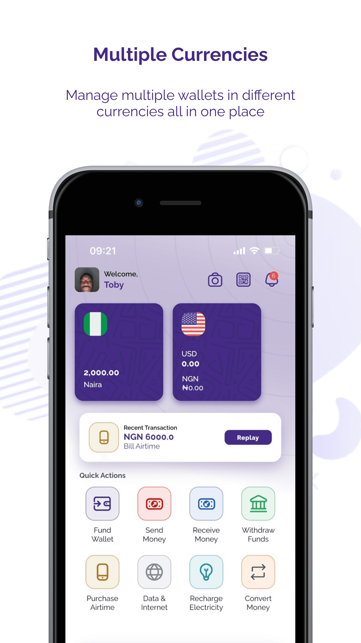 Zinary Mobile app screenshot